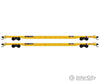 Micro Trains N 99302206 894 Flatcar 2-Pack - Ready To Run -- Ttx Fttx #254431 940853 (Yellow Black)