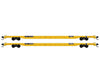 Micro Trains N 99302206 894 Flatcar 2-Pack - Ready To Run -- Ttx Fttx #254431 940853 (Yellow Black)