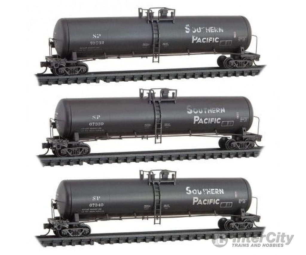 Micro Trains N 99305870 Micro-Trains Scale Sp Weathered Tank Car (Set Of 3) Ln/Box Freight Cars