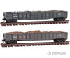 Micro Trains N 99305960 50 15-Panel Fixed-End Gondola With Load 2-Pack - Ready To Run Baltimore &