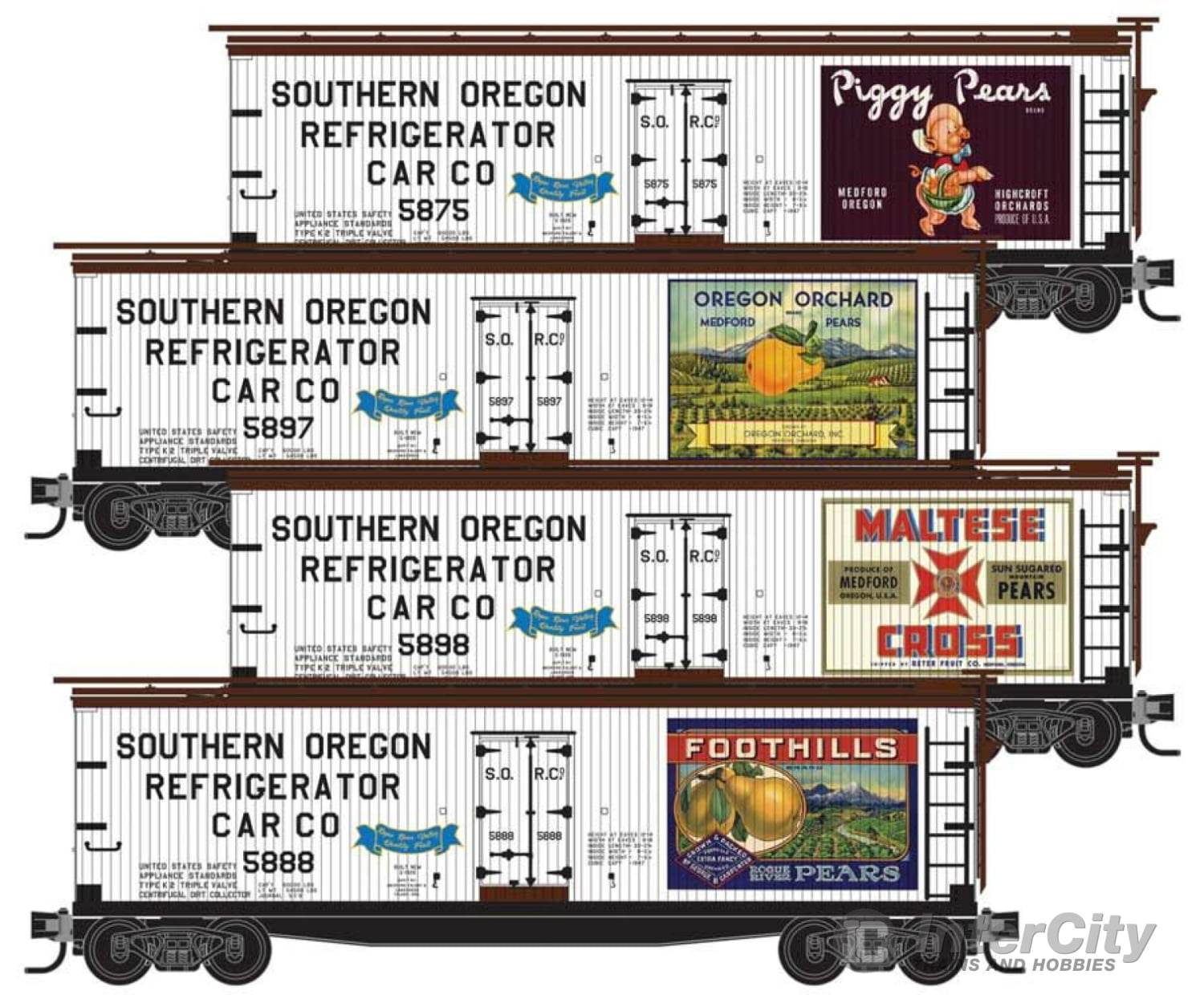 Micro Trains N 99321384 40 Double-Sheathed Wood Reefer W/Vertical Brake Wheel - Ready To Run --