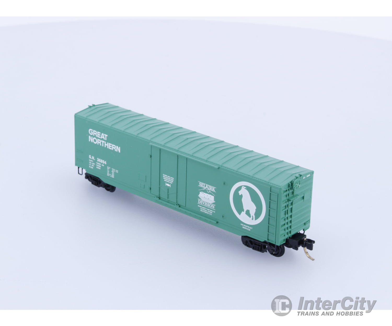 Micro Trains N Special Run Brian Morgan’s Selkirk Division 50 Foot Plug Door Boxcar 36894 (#1)