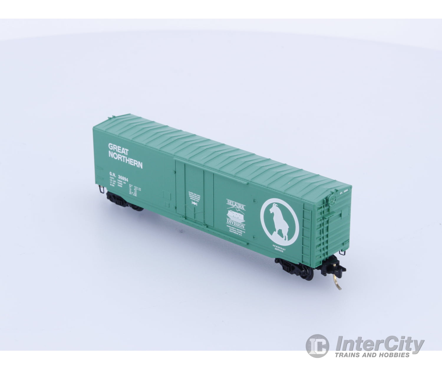 Micro Trains N Special Run Brian Morgan’s Selkirk Division 50 Foot Plug Door Boxcar Great