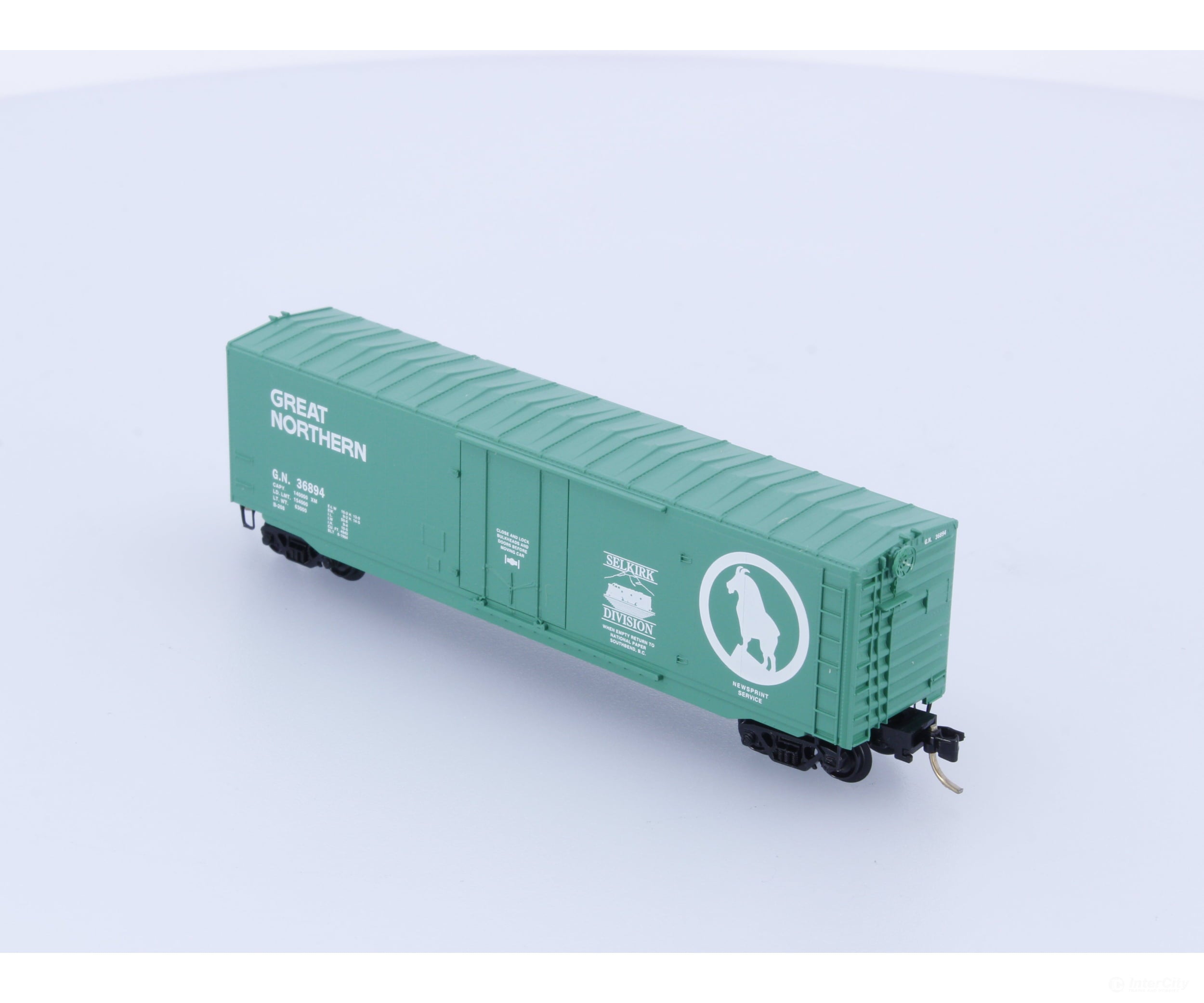 Micro Trains N Special Run Brian Morgan’s Selkirk Division 50 Foot Plug Door Boxcar Great