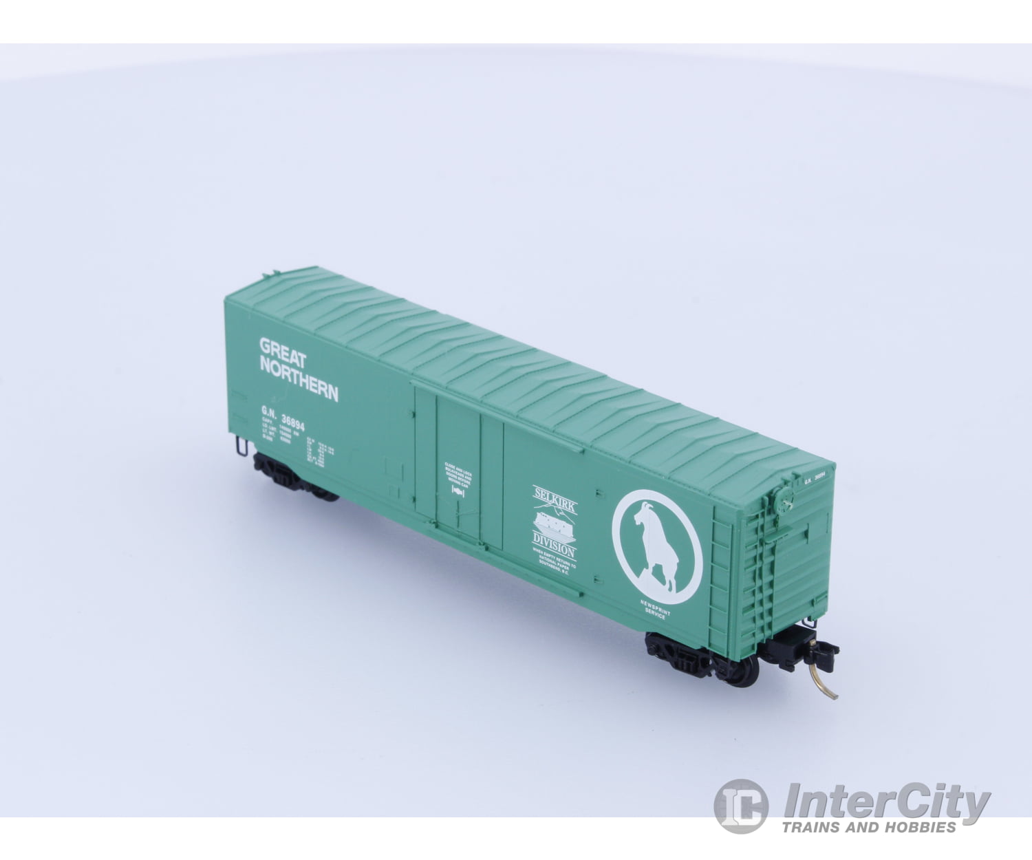 Micro Trains N Special Run Brian Morgan’s Selkirk Division 50 Foot Plug Door Boxcar Great