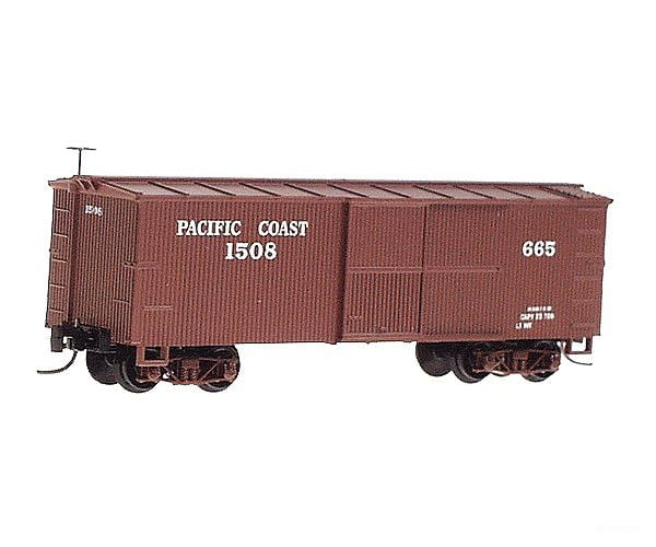 Micro Trains Nn3 15116 30 Boxcar Single Door -- Pacific Coast Railway #1508 (Boxcar Red White