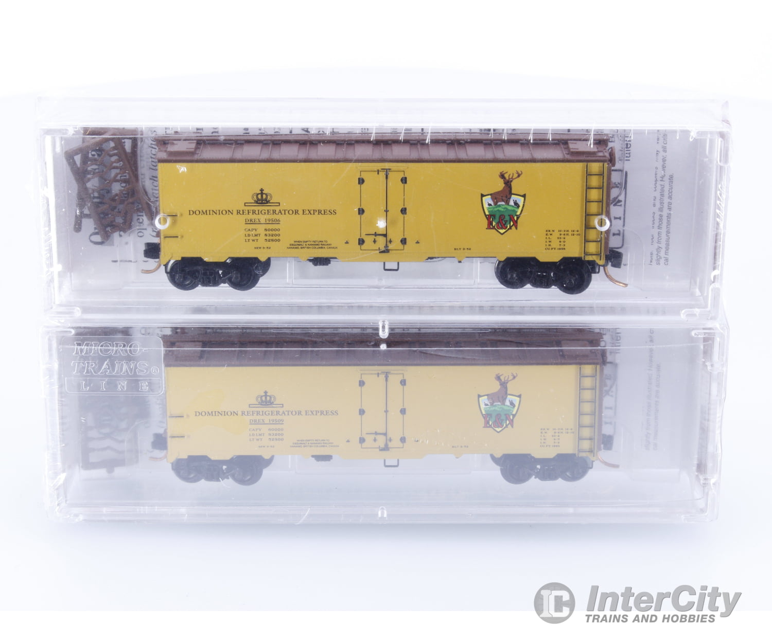 Micro Trains Pns-24/25 N Special Run Esquimalt & Nanaimo Railway Dominion Refrigerator Express