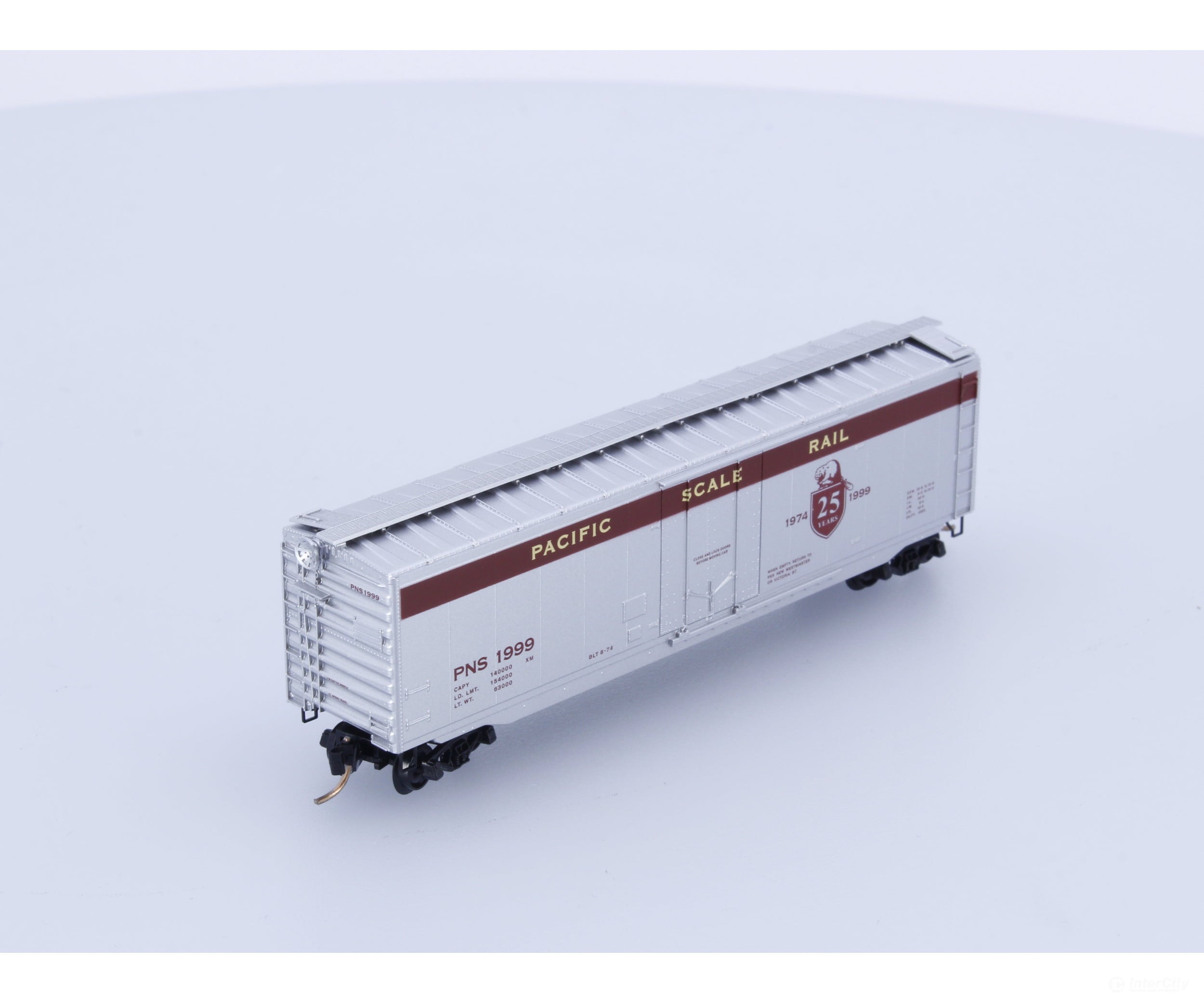 Micro Trains Pns-9 N 25Th Anniversary Pacific Scale Rail 50 Foot Plug Door Boxcar 1999 (#2) Freight