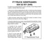 Micro Trains 402051 Truck Frame 1 Pair - F-7 Conversion Side Frames With Magne-Matic Short Extended