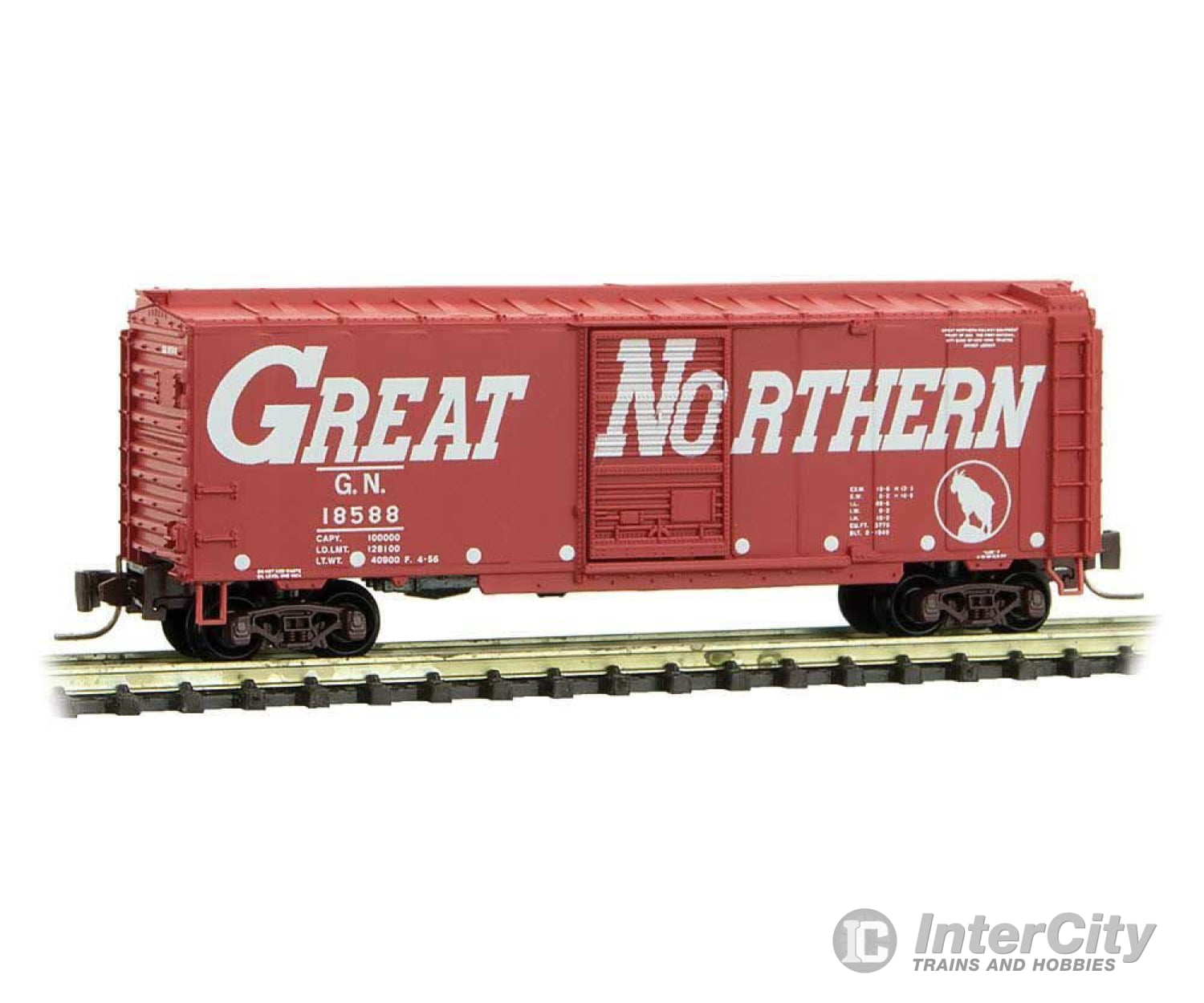 Micro Trains Z 50000950 Micro-Trains Line Scale 40 Box Car Great Northern Circus Series Freight Cars