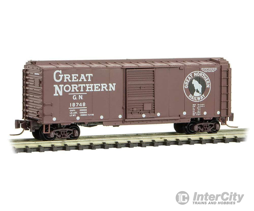 Micro Trains Z 50000960 Micro-Trains Line Scale 40 Box Car Great Northern Circus Series Freight Cars