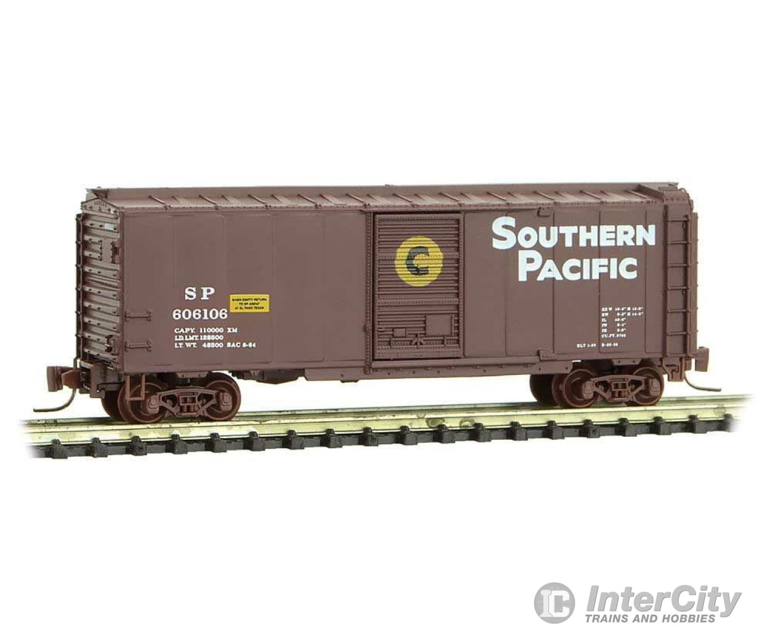 Micro Trains Z 50000992 40 Single-Door Boxcar - Ready To Run -- Southern Pacific 606106 (Boxcar Red