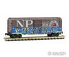 Micro Trains Z 50044870 40 Single-Door Boxcar - Ready To Run -- Northern Pacific (Weathered Red