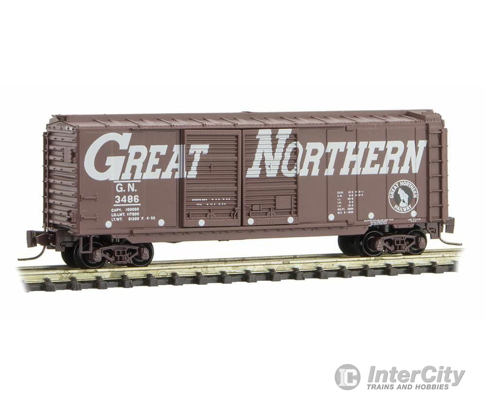 Micro Trains Z 50100230 Micro-Trains Mtl Gn Great Northern Box Car #3486 Circus Series #2 Freight