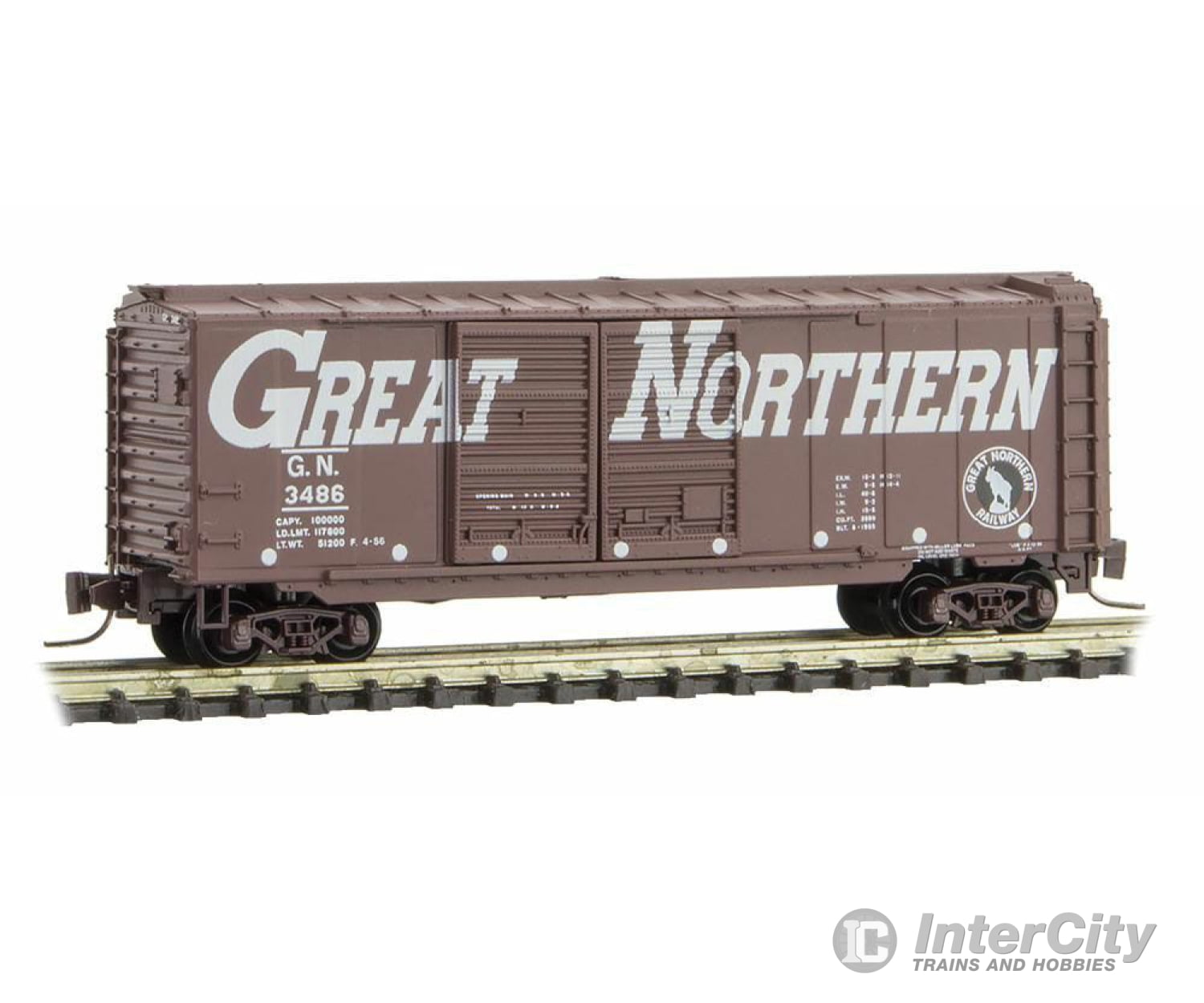 Micro Trains Z 50100230 Micro-Trains Mtl Gn Great Northern Box Car #3486 Circus Series #2 Freight