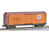 Micro Trains Z 50200252 40 Boxcar Plug Door -- New York Central #2507 ( Box Car Red W/Reefer Orange