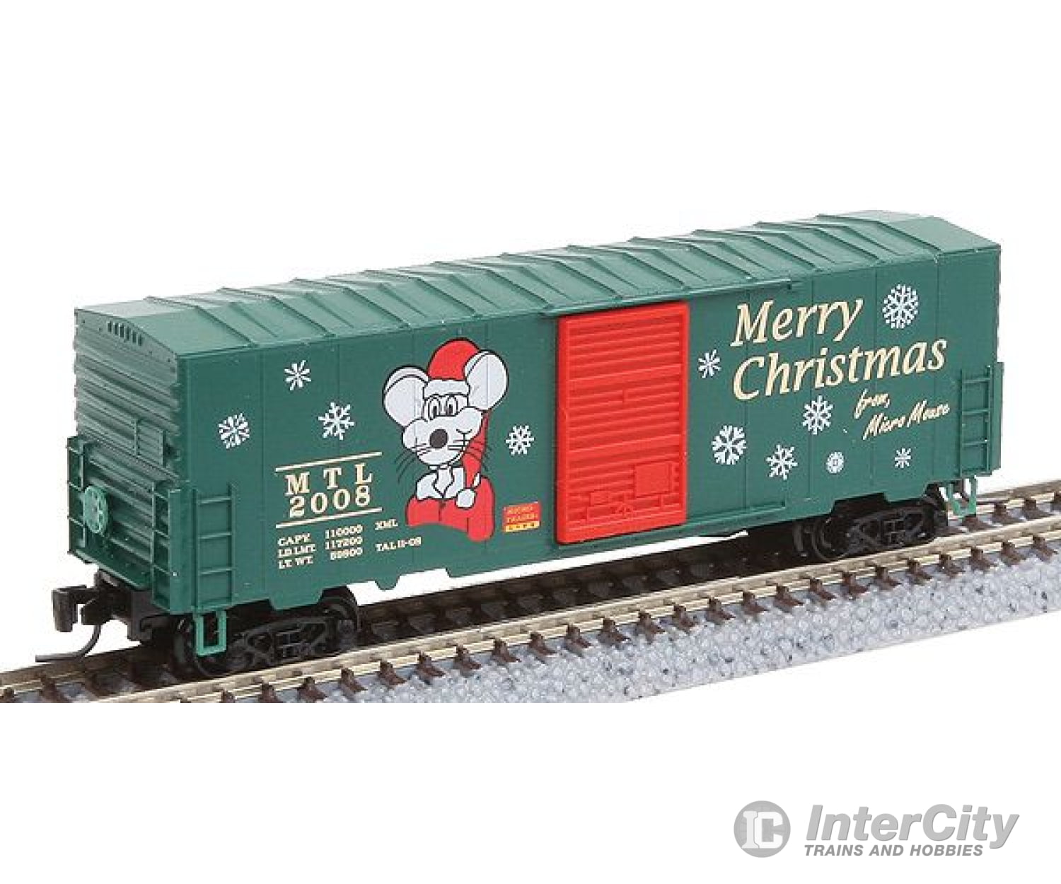 Micro Trains Z 50300050 2008 Christmas Boxcar -- Mtl #2008 Merry From Mouse Freight Cars