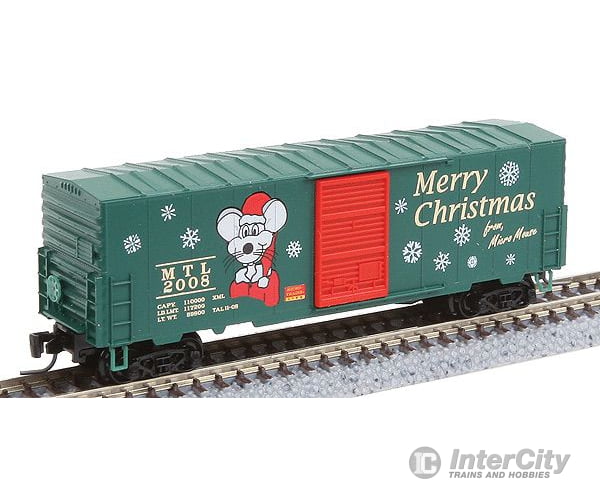 Micro Trains Z 50300050 2008 Christmas Boxcar -- Mtl #2008 Merry From Mouse Freight Cars