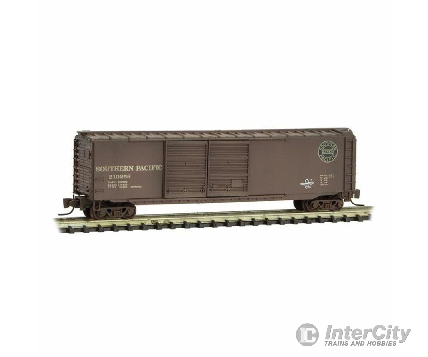 Micro Trains Z 50644320 50 Double-Door Boxcar - Ready To Run -- Southern Pacific #210256 (Weathered