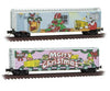 Micro Trains Z 50700710 50 Plug-Door Boxcar - Ready To Run -- 2021 Micro-Mouse Christmas Car Freight