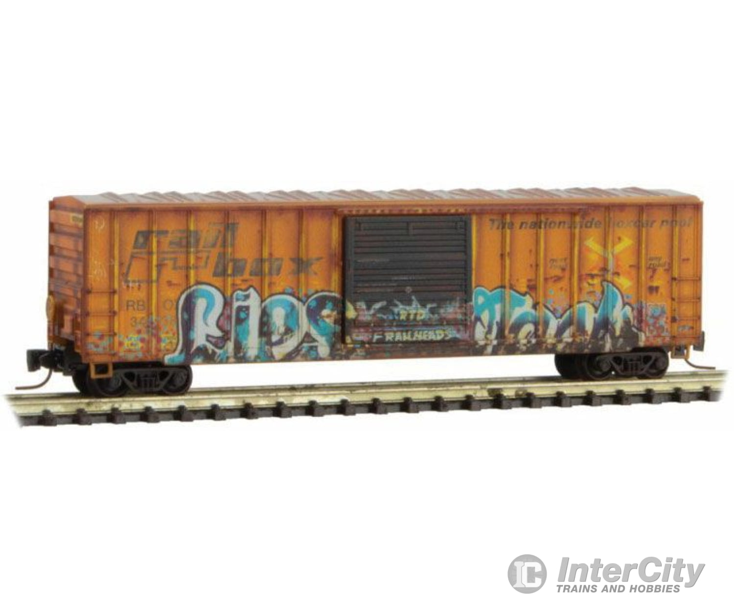 Micro Trains Z 51044016 Scale 50 Rib-Side Single-Door Boxcar No Roofwalk - Ready To Run -- Railbox