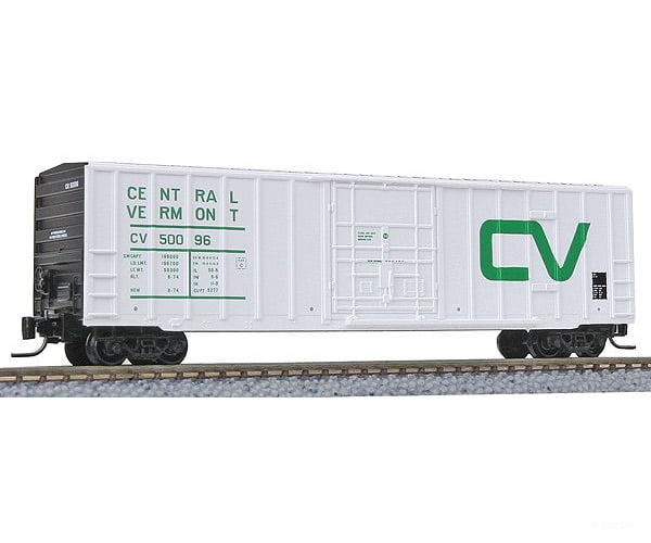Micro Trains Z 51100061 50 Rib-Side Boxcar -- Central Vermont #50096 Freight Cars