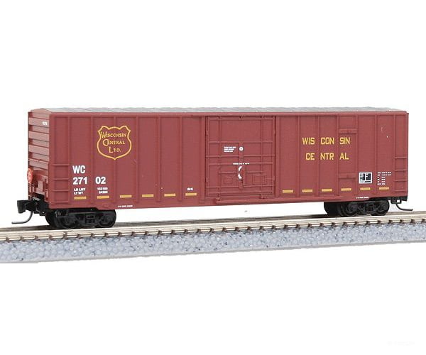Micro Trains Z 51100091 50 Ribside Plug-Door Boxcar W/Fmc Doors No Roofwalk - Ready To Run --