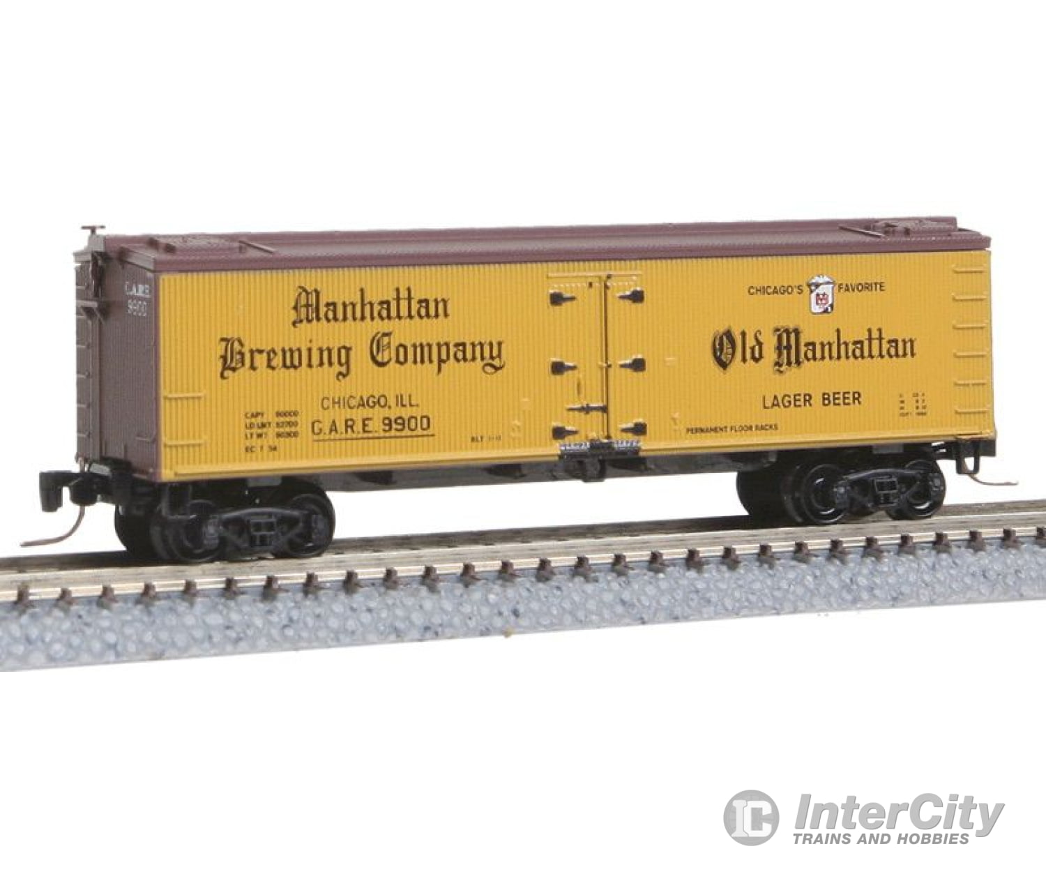 Micro Trains Z 51800280 40 Wood-Sheathed Ice Reefer - Ready To Run -- Manhattan Brewing Company Gare