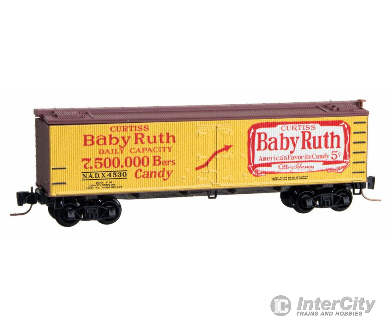 Micro Trains Z 51800370 40 Wood-Sheathed Ice Reefer - Ready To Run -- Nestle Baby Ruth Nadx #4530