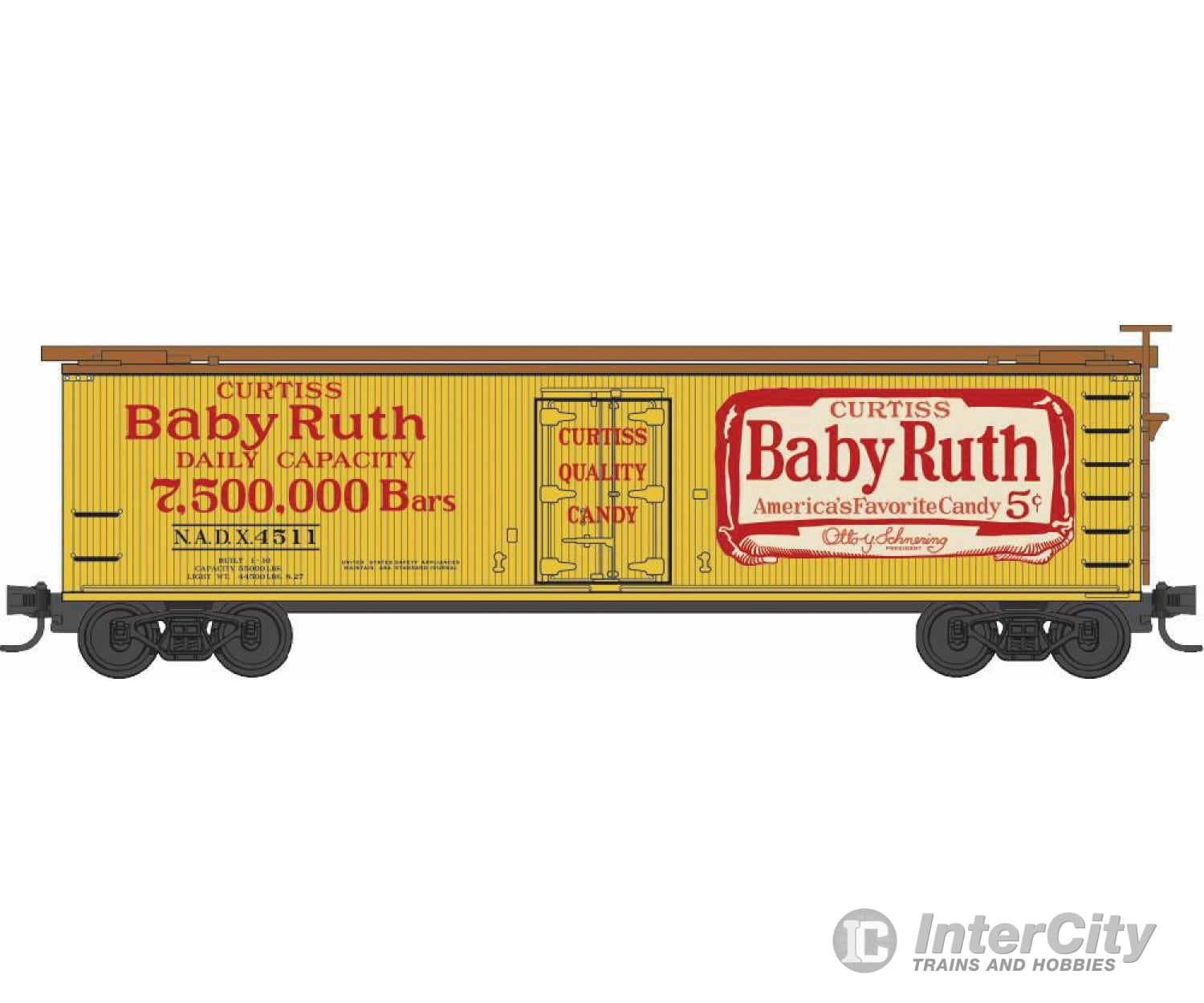 Micro Trains Z 51800380 40 Wood-Sheathed Ice Reefer - Ready To Run -- Baby Ruth Series 4 Freight