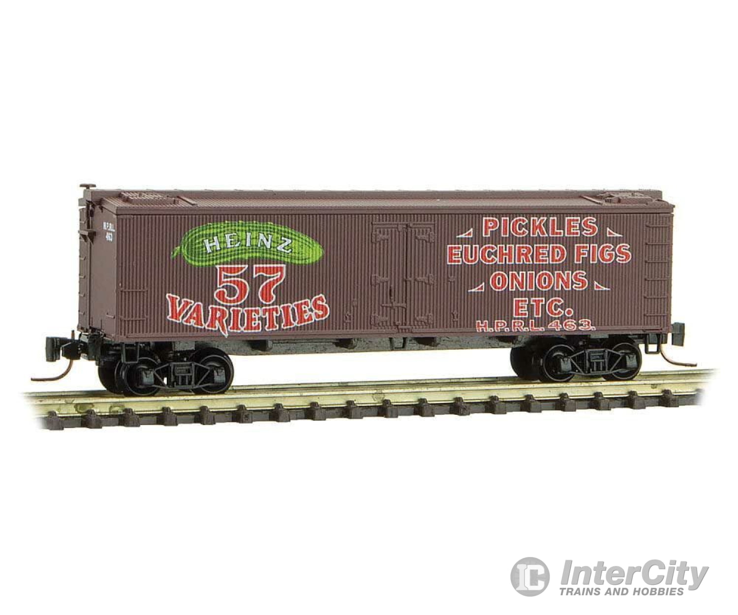 Micro Trains Z 51800480 40 Wood-Sheathed Ice Reefer - Ready To Run -- Heinz Hprl 463 (Boxcar Red Red