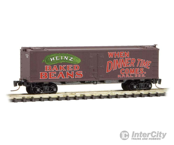 Micro Trains Z 51800510 40 Wood-Sheathed Ice Reefer - Ready To Run -- Heinz Hprl 322 (Boxcar Red Red
