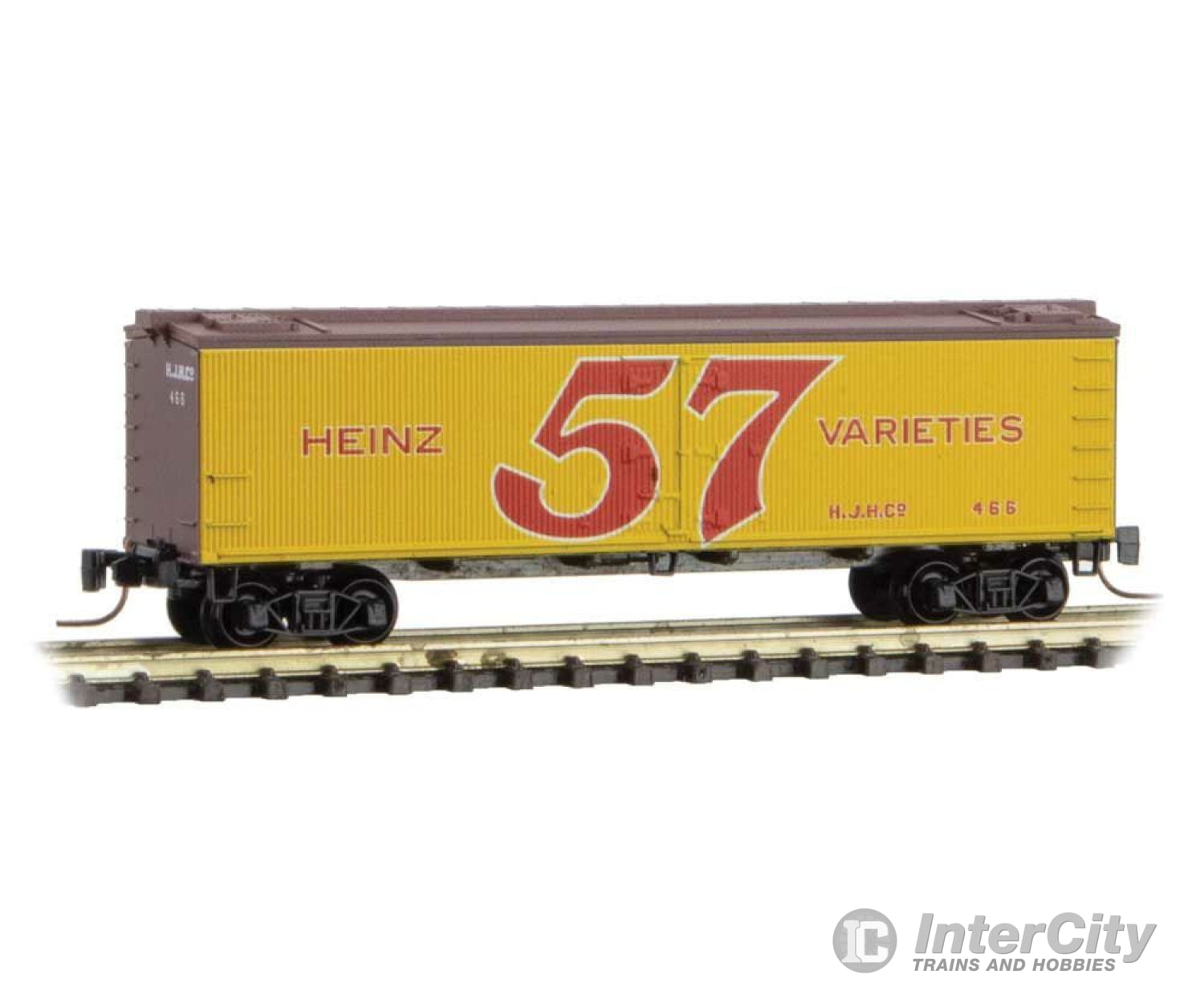 Micro Trains Z 51800660 40 Wood-Sheathed Ice Reefer - Ready To Run -- Heinz 466 (57 Varieties;