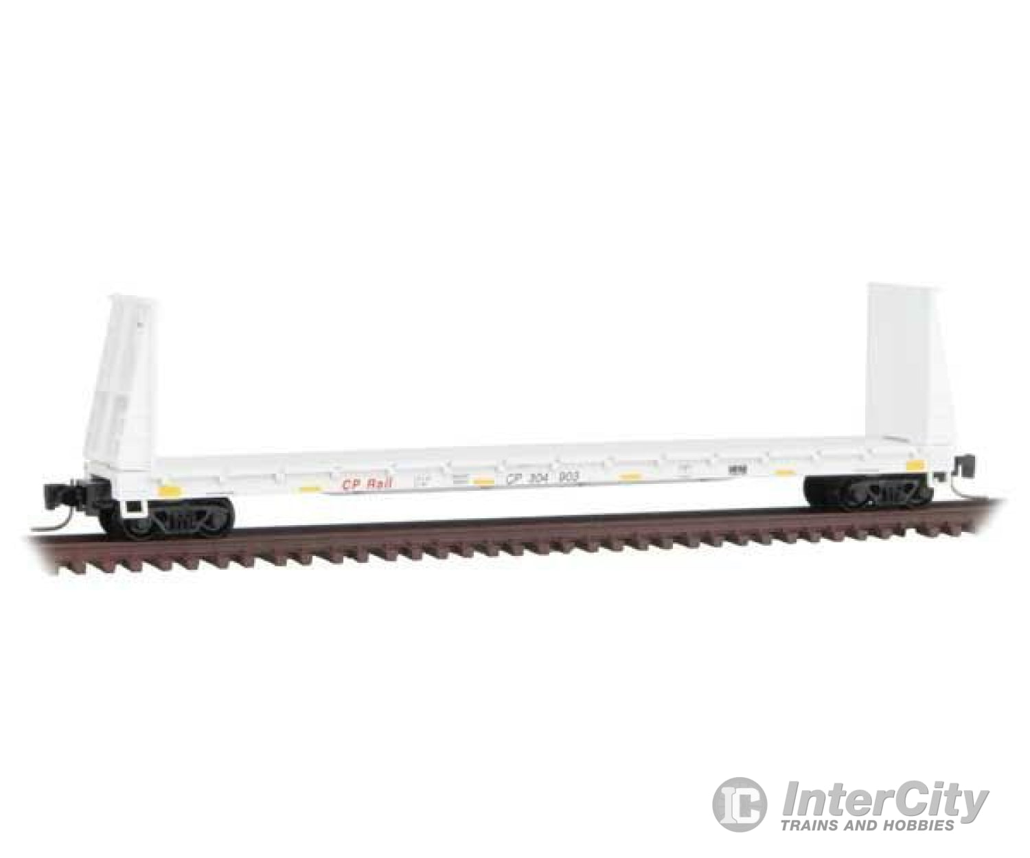 Micro Trains Z 52700201 Scale ~ New Canadian Pacific Bulkhead Flat Car #304903 Freight Cars