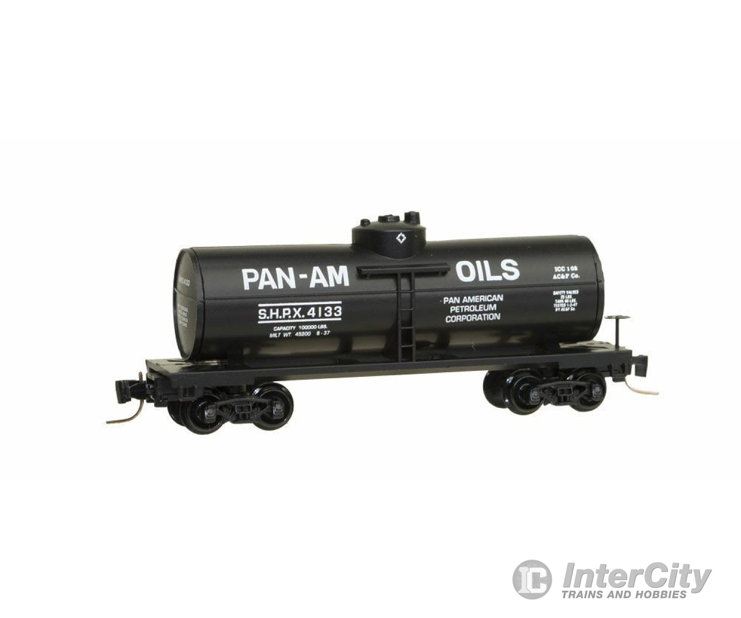 Micro Trains Z 53000408 40 Single-Dome Tank Car - Ready To Run -- Pan-Am Oils Shpx #4133 (Tank