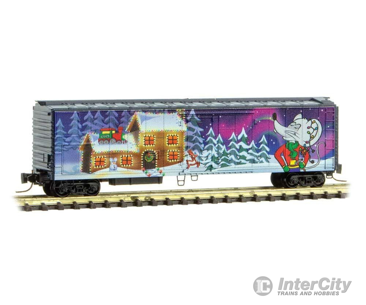 Micro Trains Z 54800120 51 Riveted-Side Mechanical Reefer - Ready To Run -- 2018 Mouse Christmas Car