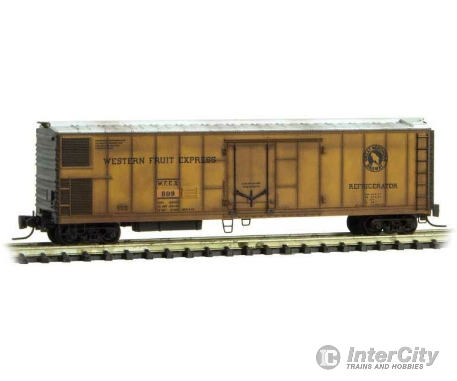 Micro Trains Z 54844040 51 Riveted-Side Mechanical Reefer - Ready To Run -- Great Northern Wfex 809