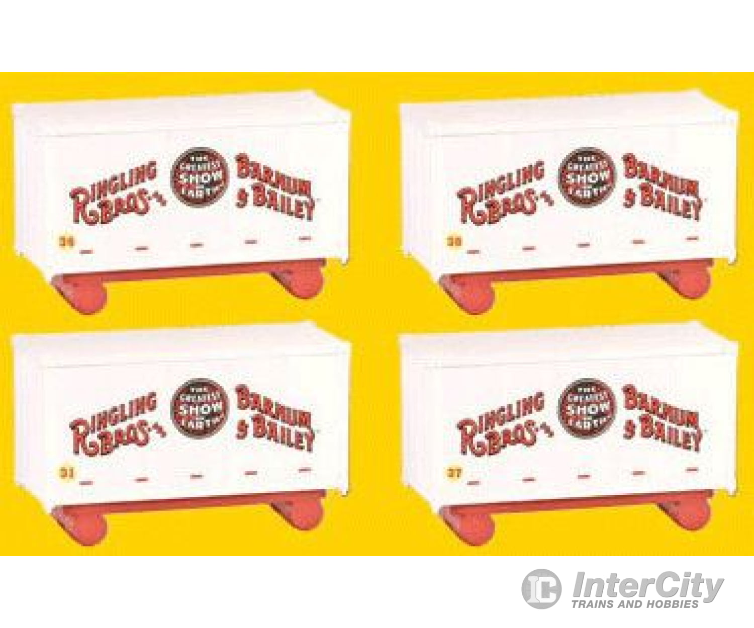 Micro Trains Z 76000020 Circus Wagon 4-Pack -- Ringling Bros. And Barnum & Bailey(R) #31 36 37 38