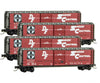 Micro Trains Z 99400107 50 Single-Door Boxcar 4-Pack - Ready To Run -- Santa Fe 12920 12956 12973