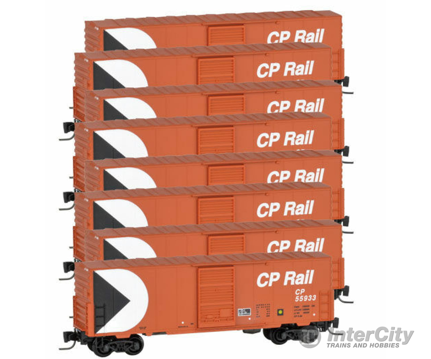 Micro Trains Z 99400807 40 Single-Door Boxcar No Roofwalk 8-Car Runner Pack - Ready To Run --