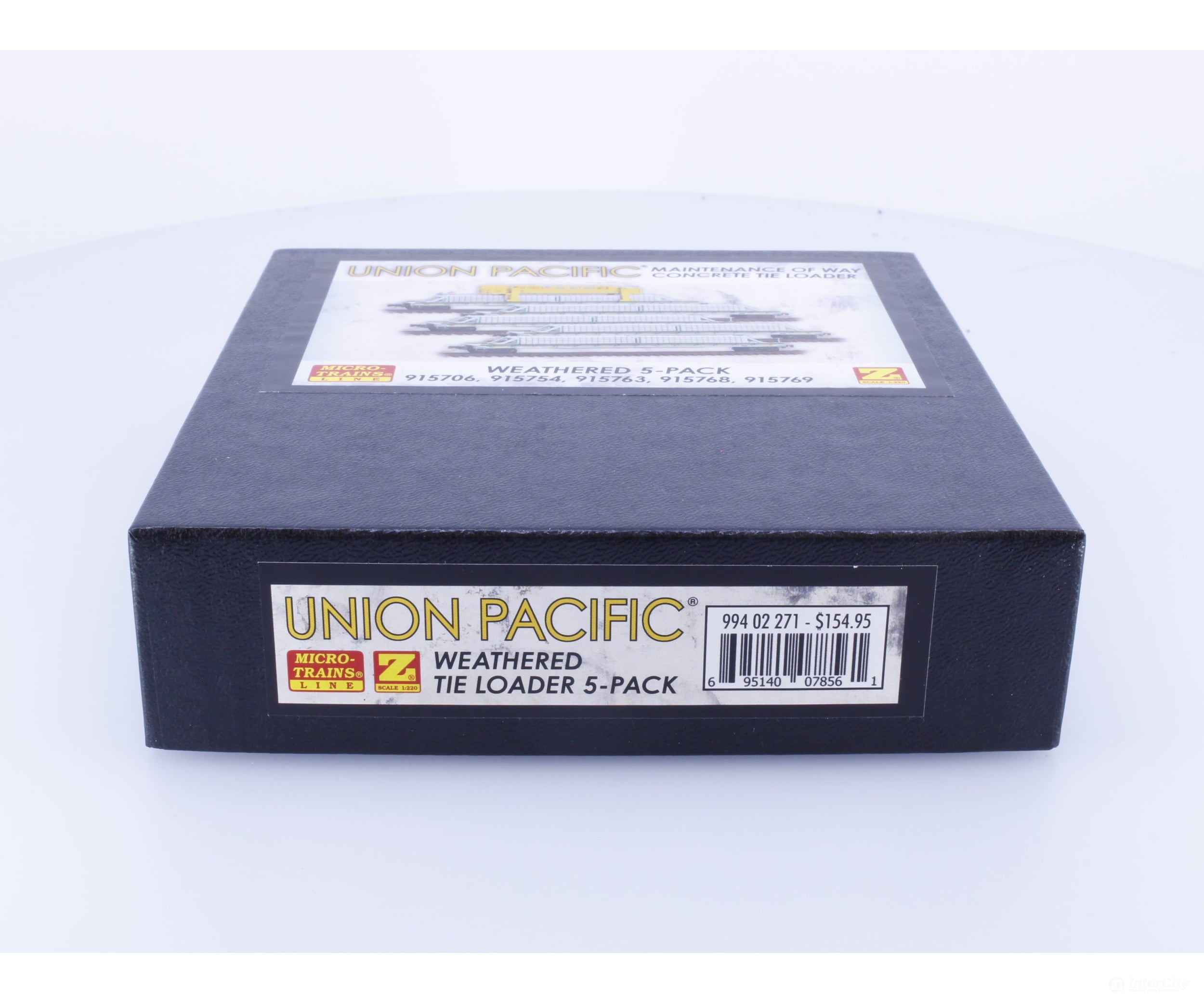 Microscale 99402271 Z Weathered Tie Loader 5 Pack Union Pacific (UP) 915706/769 Freight Cars