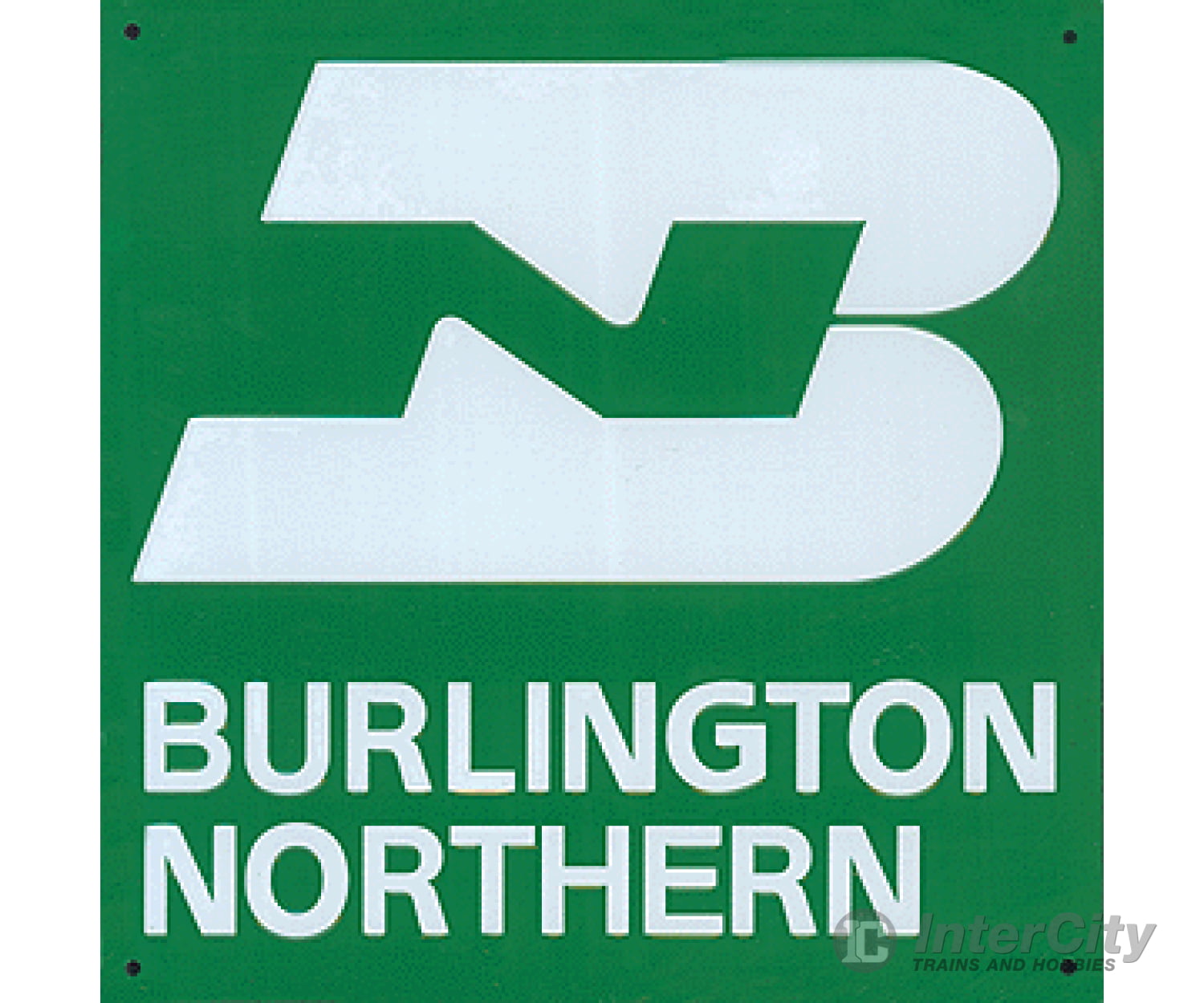 Microscale A 10027 Embossed Die-Cut Metal Sign - Burlington Northern Books