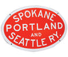 Microscale Ho 10042 Embossed Die-Cut Metal Sign -- Spokane Portland & Seattle Collectibles
