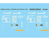 Microscale HO 4086 Canadian National - CN - Mini-Cal ’Manitoba’ 40’ Boxcars (1985+) - Decals