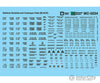 Microscale Ho 5034 Railroad Decal Set -- Bathtub Gondola & Coalveyor Data (Black) Decals