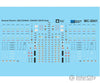 Microscale Ho 5041 Railroad Decal Set -- Ge Es44Ac Gevo Data Decals