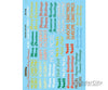 Microscale Ho 871118 Railroad Decal Set -- Christmas Train Graphics Holiday Greetings Decals