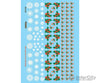 Microscale Ho 871119 Railroad Decal Set -- Christmas Train Graphics Holly & Snowflakes Decals