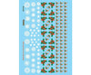 Microscale Ho 871119 Railroad Decal Set -- Christmas Train Graphics Holly & Snowflakes Decals