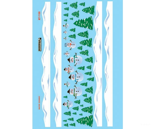 Microscale Ho 871120 Railroad Decal Set -- Christmas Train Graphics Snowman Scenes Decals